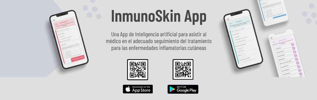 banner InmunoSkinApp con qr